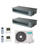 immagine-1-hisense-climatizzatore-condizionatore-hisense-dual-split-inverter-canalizzato-canalizzabile-1212-con-2amw50u4rxa-r-32-wi-fi-optional-1200012000-con-telecomando-di-serie-e-cablato-incluso-novita