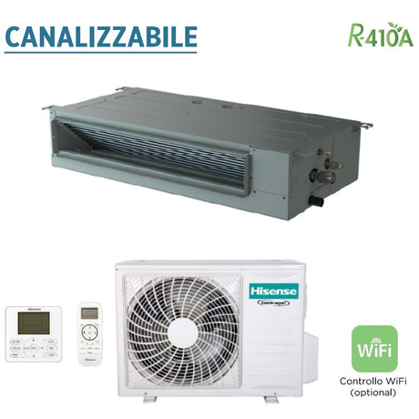 immagine-1-hisense-climatizzatore-condizionatore-hisense-inverter-canalizzato-canalizzabile-9000-btu-adt26ux4rbl4-auw26u4sr3-r-410-wi-fi-optional-con-telecomando-di-serie-e-cablato