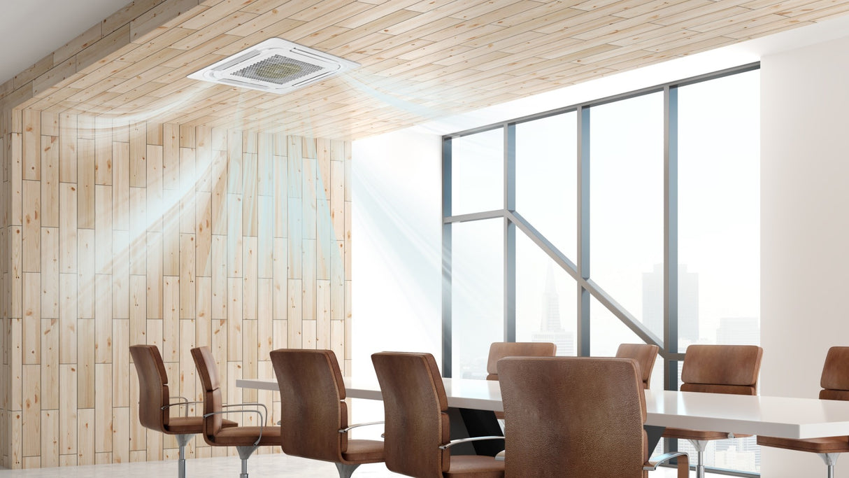 immagine-10-hisense-climatizzatore-condizionatore-hisense-dual-split-a-cassetta-1218-con-3amw72u4rfa-r-32-wi-fi-optional-1200018000-con-telecomando-e-pannello-incluso-novita