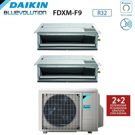 immagine-2-daikin-climatizzatore-condizionatore-daikin-bluevolution-dual-split-canalizzato-canalizzabile-inverter-serie-fdxm-f9-912-con-2mxm40a-r-32-wi-fi-optional-900012000-garanzia-italiana