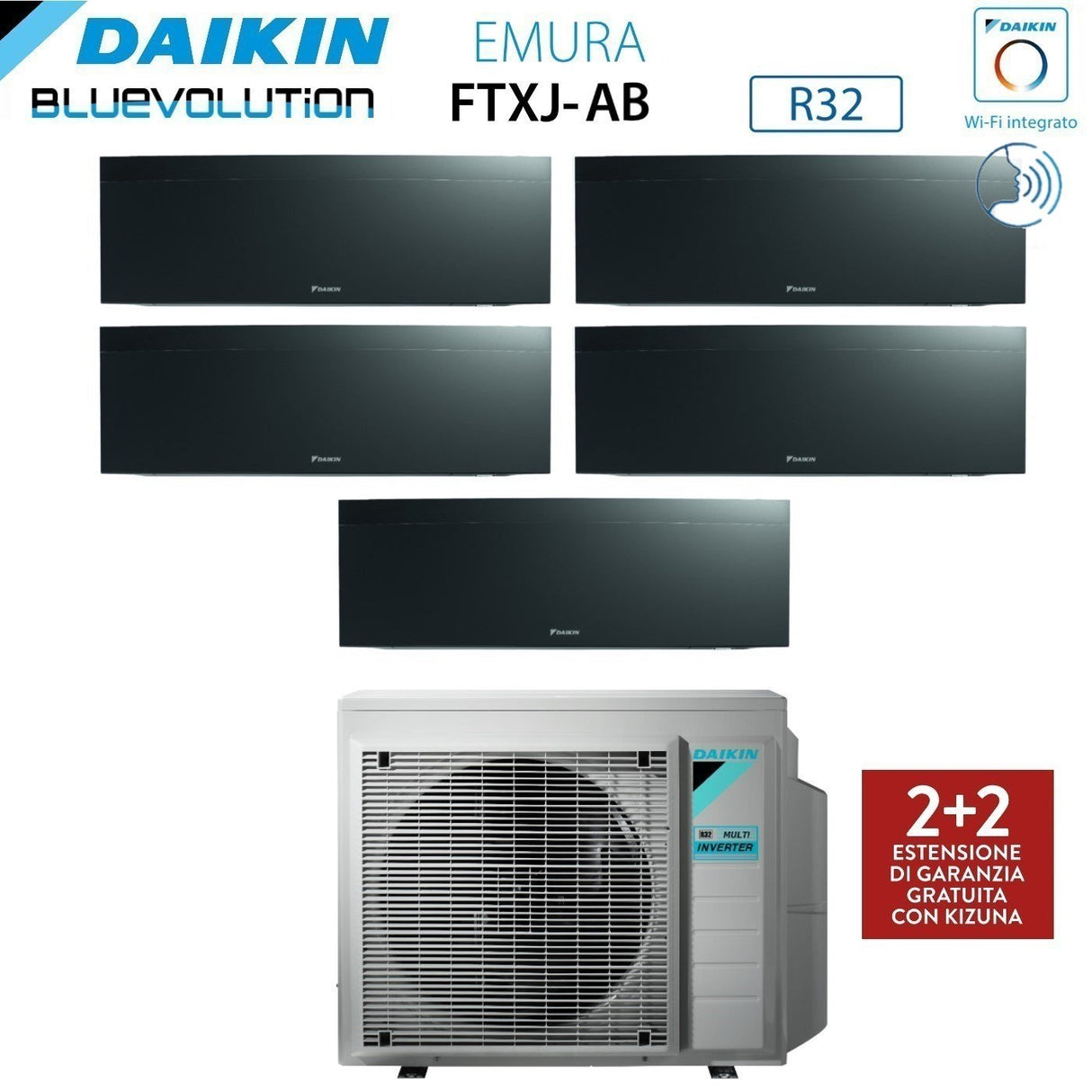 immagine-2-daikin-climatizzatore-condizionatore-daikin-bluevolution-penta-split-inverter-serie-emura-black-iii-9991215-con-5mxm90n-r-32-wi-fi-integrato-9000900090001200015000-colore-nero-garanzia-italiana