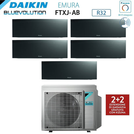 immagine-2-daikin-climatizzatore-condizionatore-daikin-bluevolution-penta-split-inverter-serie-emura-black-iii-999915-con-5mxm90n-r-32-wi-fi-integrato-900090009000900015000-colore-nero-garanzia-italiana