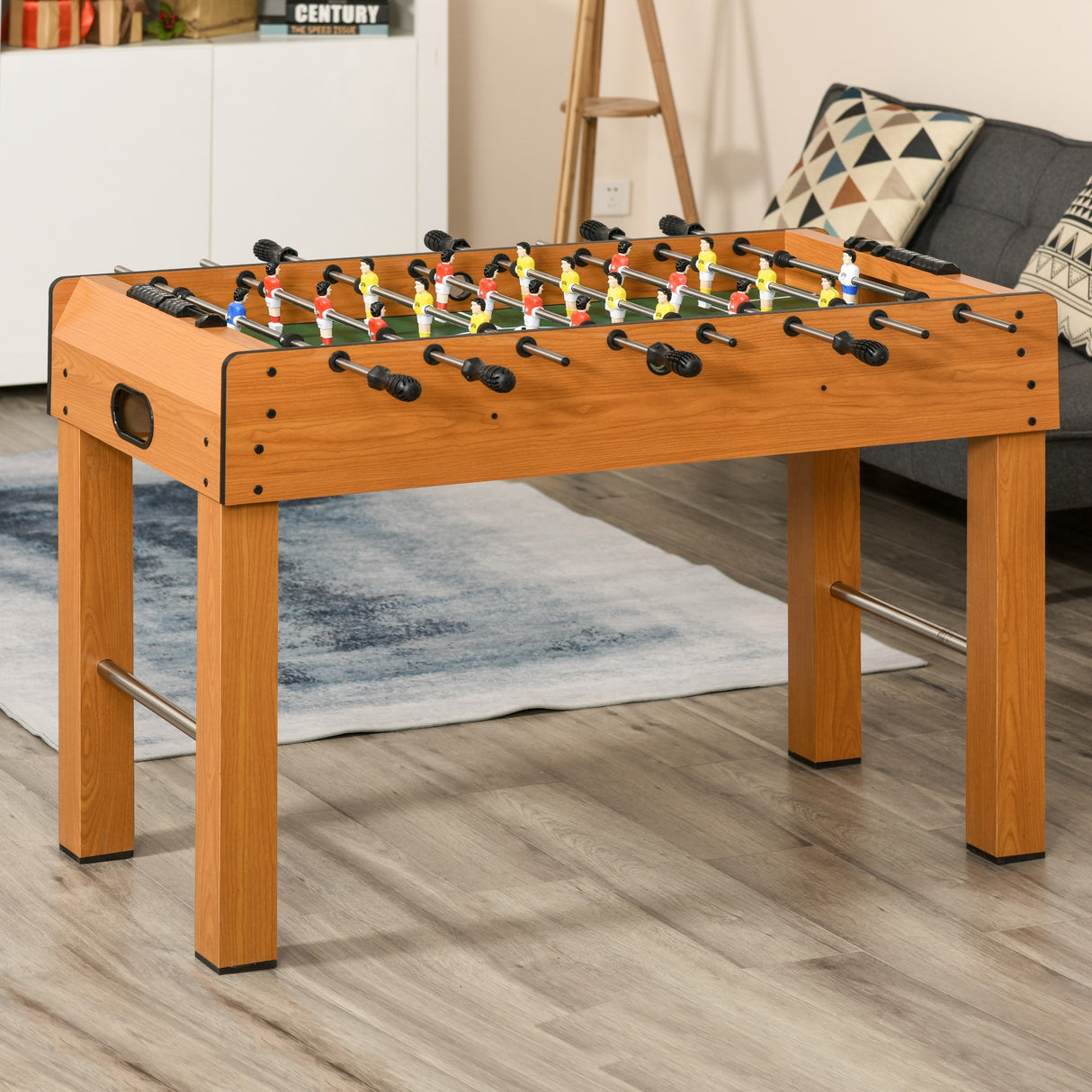 immagine-2-easycomfort-easycomfort-calcio-balilla-professionale-per-adulti-e-bambini-in-mdf-tavolo-da-biliardo-billiardino-con-2-palline-segnapunti-e-22-giocatori-122x61x80-7cm