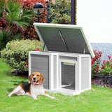 immagine-2-easycomfort-easycomfort-casetta-per-cani-da-esterno-con-porta-e-terrazza-cuccia-per-cani-di-taglia-media-tetto-apribile-e-finestra-grigio