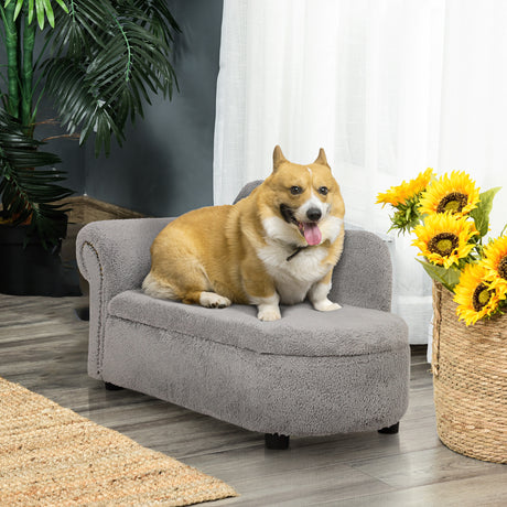 immagine-2-easycomfort-easycomfort-divano-per-cani-e-gatti-con-vano-contenitore-e-rivestimento-vellutato-80x40x46cm-grigio-scuro