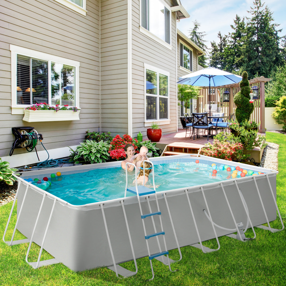 immagine-2-easycomfort-easycomfort-piscina-fuori-terra-in-acciaio-e-pvc-rinforzato-con-filtro-580x310x122cm-grigio-chiaro
