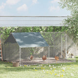 immagine-2-easycomfort-easycomfort-pollaio-da-giardino-gabbia-box-per-esterno-zincato-con-tessuto-oxford-di-copertura-3-x-4-x-1-95-m