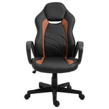 immagine-2-easycomfort-easycomfort-poltrona-da-gaming-e-ufficio-regolabile-in-ecopelle-marrone-e-nera-ean-8054111847841