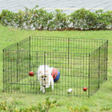 immagine-2-easycomfort-easycomfort-recinto-per-cani-da-esterno-box-gabbia-per-cani-gatti-cuccioli-roditori-recinzione-rete-8-pezzi-61-x-61cm-nero-ean-8054111840927