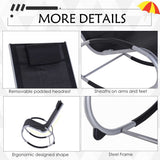 immagine-2-easycomfort-easycomfort-sedia-a-dondolo-impermeabile-sdraio-da-giardino-in-alluminio-tessuto-di-texteline-117x62x91cm-nero-ean-8054144136882