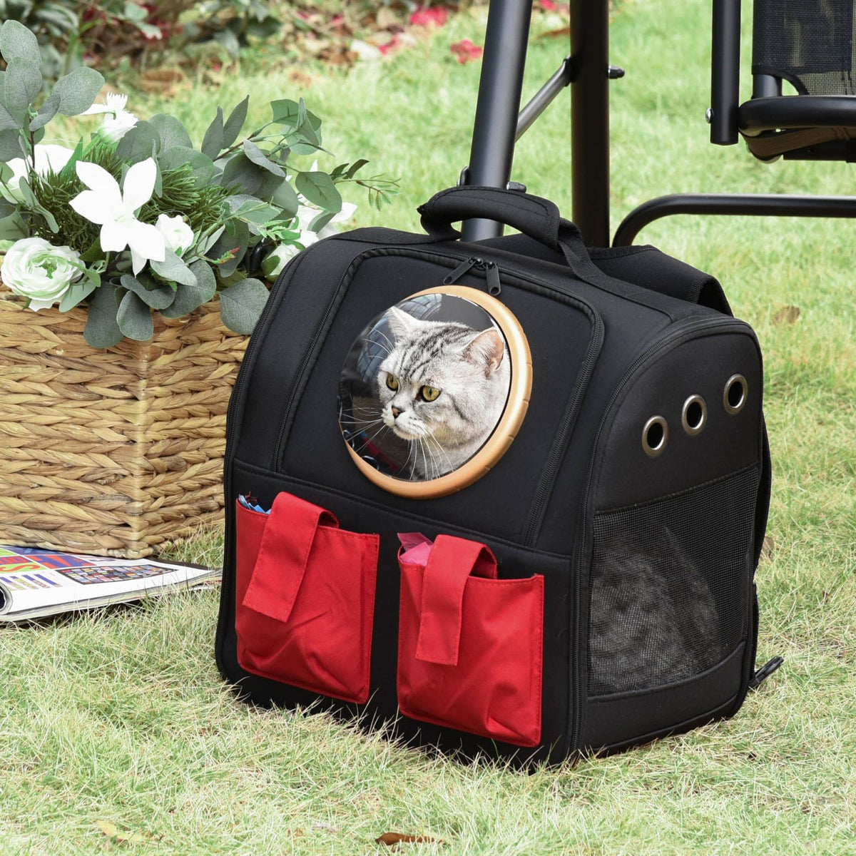 immagine-2-easycomfort-easycomfort-zaino-con-oblo-per-gatti-e-cani-di-piccola-taglia-pieghevole-in-tessuto-oxford-nero-e-rosso-38x24x38cm