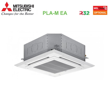 immagine-2-mitsubishi-electric-climatizzatore-condizionatore-mitsubishi-electric-cassetta-90x90-a-4-vie-48000-btu-pla-m140ea-puz-m140yka-trifase-r-32-wi-fi-optional-con-griglia-inclusa