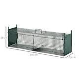 immagine-3-easycomfort-easycomfort-gabbia-trappola-per-animali-vivi-con-doppia-porta-trappola-per-conigli-gatti-e-piccoli-animali-100x25x28cm-ean-8054111840934