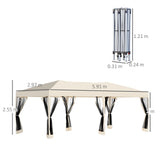 immagine-3-easycomfort-easycomfort-gazebo-da-giardino-3x6-m-pieghevole-e-impermeabile-con-zanzariera-e-borsa-da-trasporto-inclusa-beige-ean-8055776914619