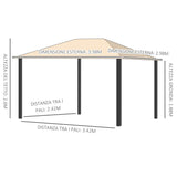 immagine-3-easycomfort-easycomfort-gazebo-da-giardino-4x3m-in-alluminio-e-acciaio-con-zanzariera-e-4-tende-in-poliestere-marrone