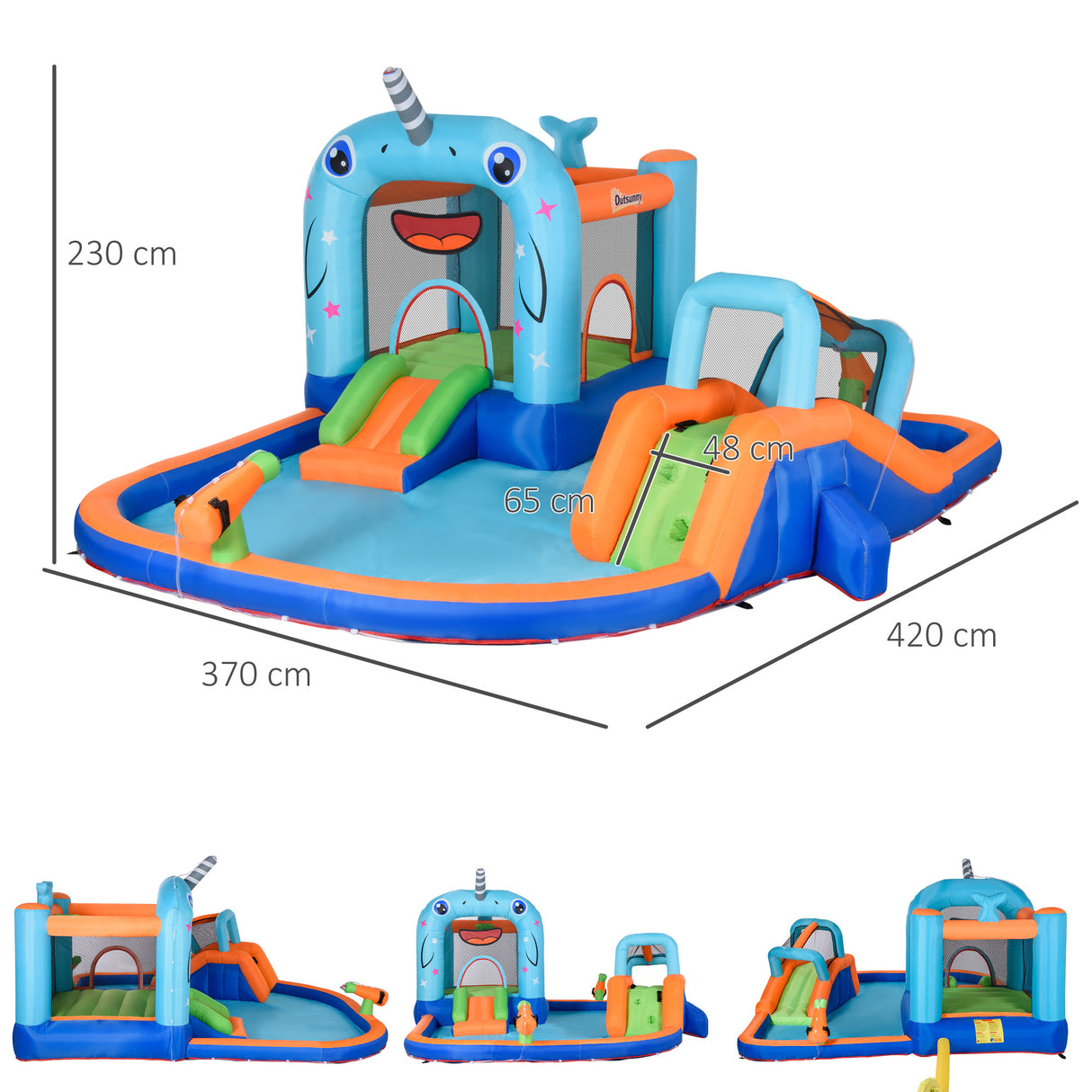 immagine-3-easycomfort-easycomfort-gioco-gonfiabile-per-bambini-3-8-anni-con-borsa-da-trasporto-12-paletti-e-toppe-inclusi-420x370x230-cm