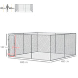 immagine-3-easycomfort-easycomfort-kennel-per-cani-da-esterno-a-maglie-con-porta-con-blocco-in-acciaio-400x400x182cm-argento