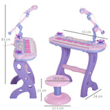immagine-3-easycomfort-easycomfort-pianola-per-bambini-a-37-tasti-con-sgabello-e-microfono-12-strumenti-e-22-musiche-registrazione-mp3-e-karaoke-rosa