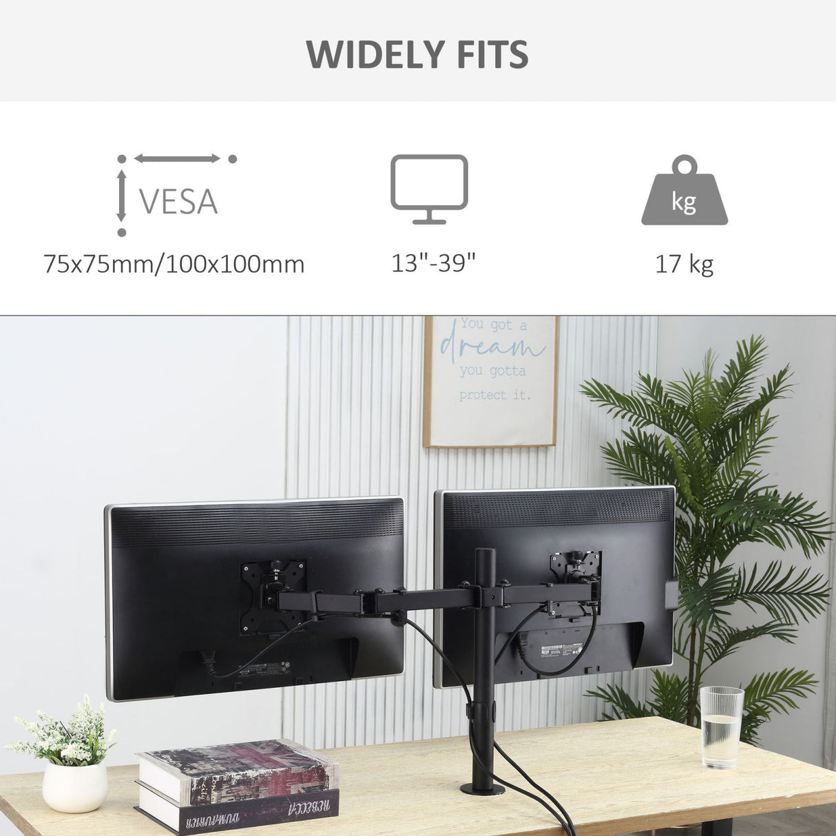 immagine-4-easycomfort-easycomfort-doppio-supporto-monitor-per-scrivania-altezza-inclinazione-e-orientamento-regolabili-monitor-13-32-nero