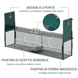 immagine-4-easycomfort-easycomfort-gabbia-trappola-per-animali-vivi-con-doppia-porta-trappola-per-conigli-gatti-e-piccoli-animali-100x25x28cm-ean-8054111840934