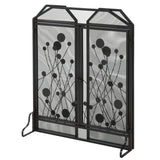 immagine-4-easycomfort-easycomfort-parascintille-pieghevole-per-camino-in-acciaio-nero-con-2-porte-a-chiusura-magnetica-125x80cm-ean-8054111845625