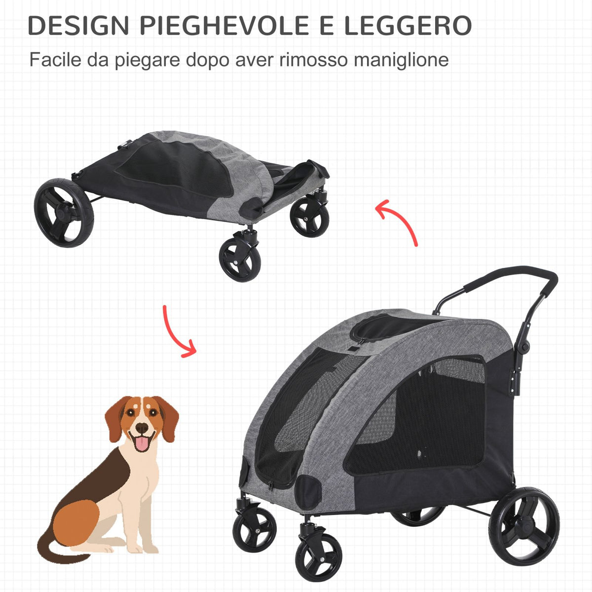 immagine-4-easycomfort-easycomfort-passeggino-per-cani-di-taglia-medio-grande-fino-a-55kg-in-acciaio-e-tessuto-oxford-nero-e-grigio