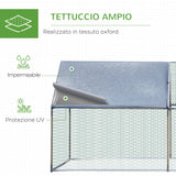 immagine-4-easycomfort-easycomfort-recinto-per-galline-e-conigli-in-metallo-con-copertura-in-tessuto-impermeabile-anti-uv-303-5x600x195cm-argento