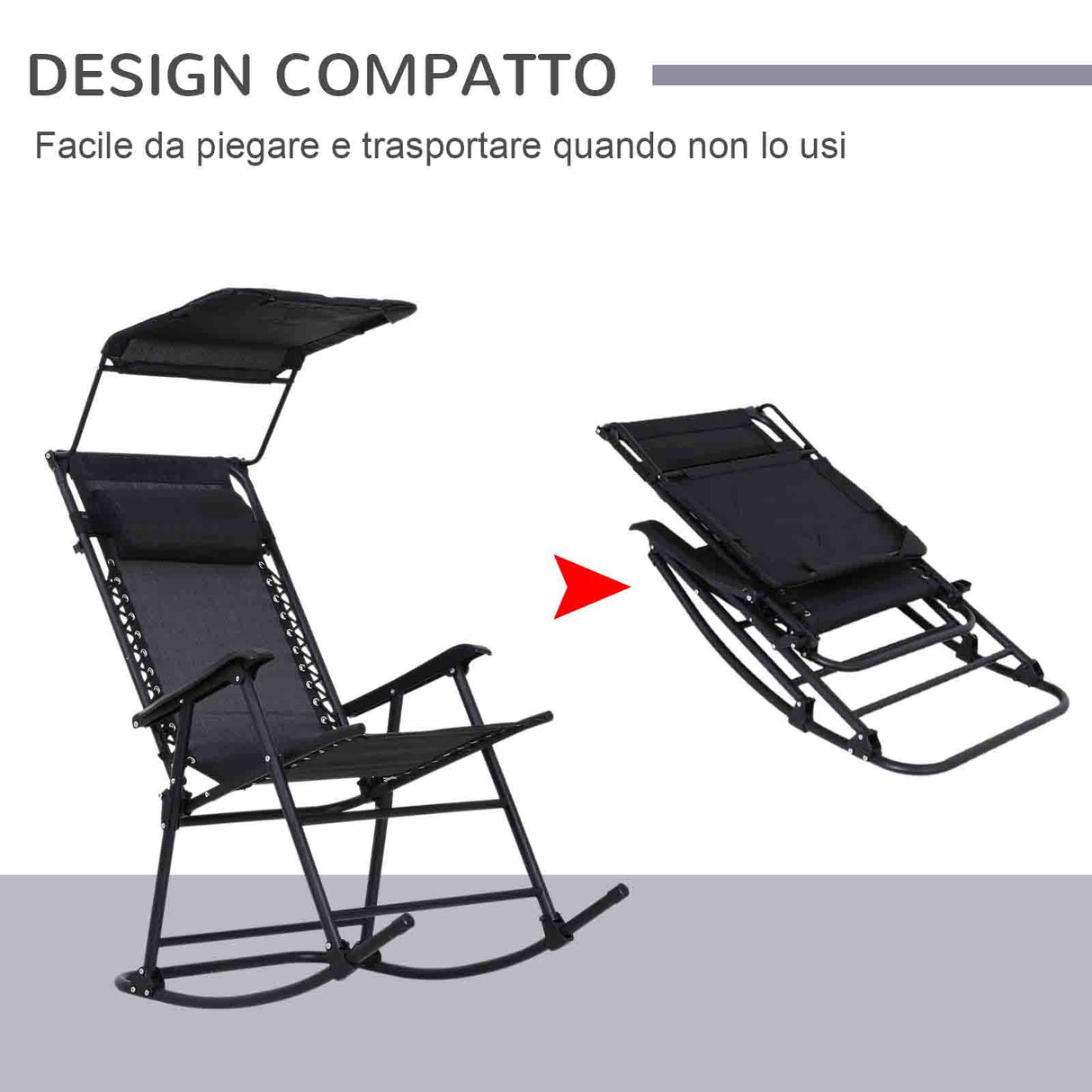 immagine-4-easycomfort-easycomfort-sedia-a-dondolo-da-giardino-ergonomica-sdraio-da-esterno-pieghevole-con-tettuccio-rimovibile-in-acciaio-e-texteline-105-x-64-x-125cm-nero-ean-8054144134406