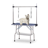 immagine-4-easycomfort-easycomfort-tavolo-da-toelettatura-per-cani-e-gatti-con-barra-in-acciaio-regolabile-e-vassoio-porta-attrezzi-107-x-60-x-170cm-ean-8054144137957