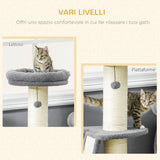 immagine-4-easycomfort-easycomfort-torre-per-gatti-tiragraffi-con-palline-e-posatoi-in-truciolato-sisal-e-finto-vello-dagnello-48x48x92-cm