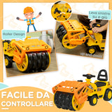 immagine-4-easycomfort-easycomfort-trattore-per-bambini-3-4-anni-con-rullo-compressore-e-spazio-portaoggetti-88x33x37-cm-giallo-e-nero