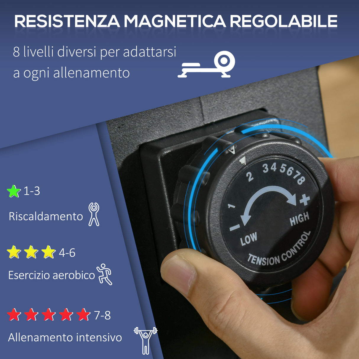 immagine-4-easycomfort-easycomfort-vogatore-professionale-per-casa-con-8-livelli-di-resistenza-magnetica-ruote-e-monitor-digitale-vogatore-pieghevole-in-acciaio-e-abs-180x48x60cm-nero-e-grigio