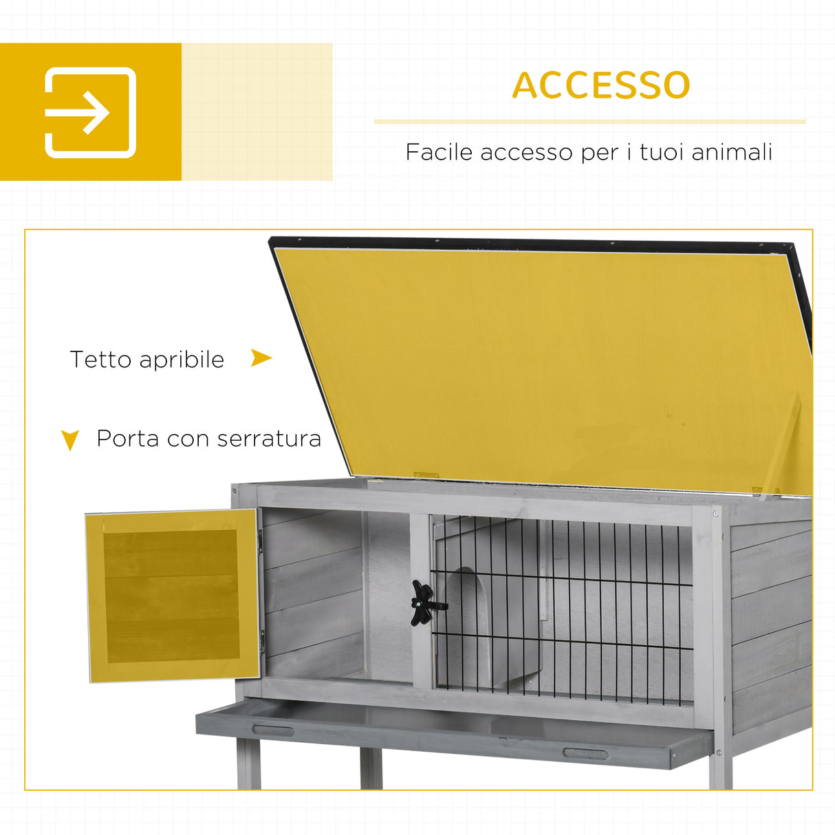immagine-5-easycomfort-easycomfort-conigliera-rialzata-in-legno-da-esterni-con-tettuccio-apribile-e-vassoio-per-roditori-86x45x70cm