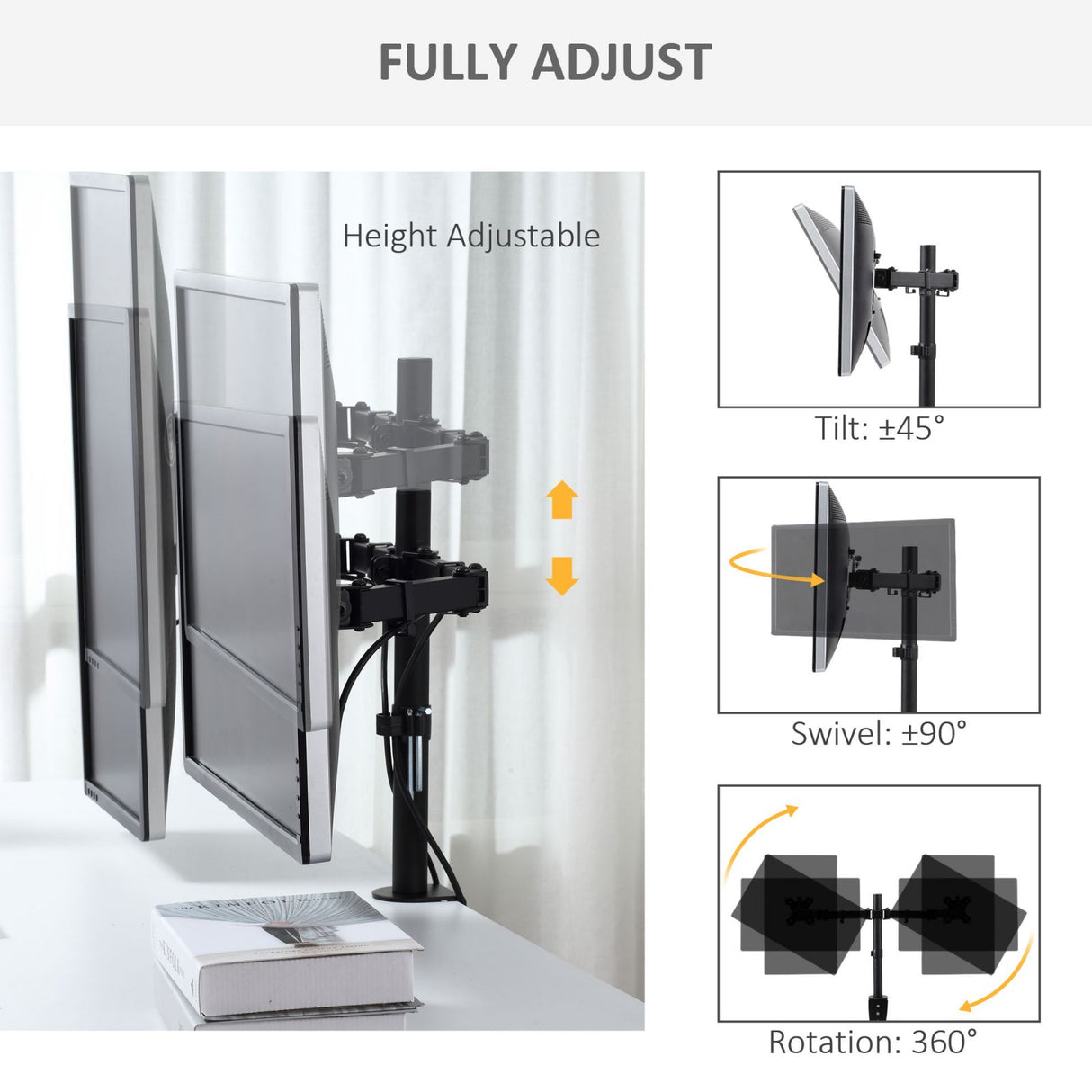 immagine-5-easycomfort-easycomfort-doppio-supporto-monitor-per-scrivania-altezza-inclinazione-e-orientamento-regolabili-monitor-13-32-nero