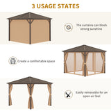 immagine-5-easycomfort-easycomfort-gazebo-da-giardino-3x3m-in-alluminio-con-zanzariera-tende-laterali-e-tetto-rigido-marrone