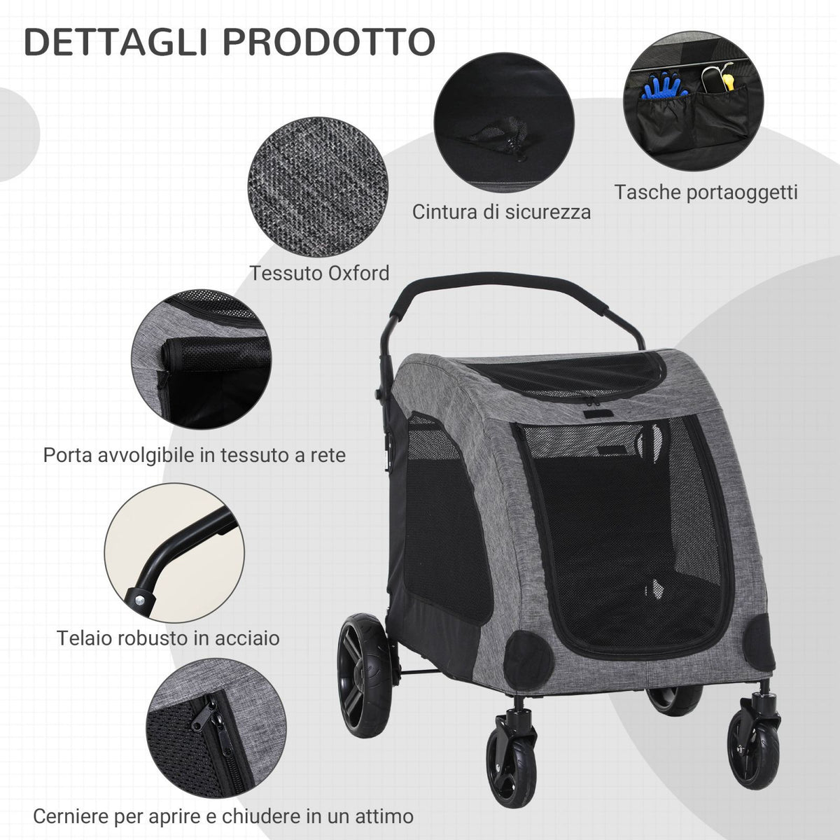 immagine-5-easycomfort-easycomfort-passeggino-per-cani-di-taglia-medio-grande-fino-a-55kg-in-acciaio-e-tessuto-oxford-nero-e-grigio