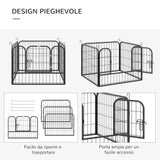 immagine-5-easycomfort-easycomfort-recinto-per-cani-pieghevole-per-interno-ed-esterno-porta-con-catenaccio-e-picchetti-di-fissaggio-82x82x60cm-grigio-scuro