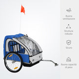 immagine-5-easycomfort-easycomfort-rimorchio-bici-bambini-con-2-posti-2-cinture-di-sicurezza-telaio-in-acciaio-e-copertura-in-tessuto-oxford-blu-ean-8054144134734