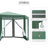 immagine-6-easycomfort-easycomfort-gazebo-esagonale-con-zanzariere-in-ferro-e-poliestere-verde-ean-8054144138459