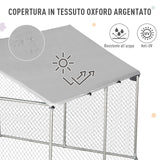 immagine-6-easycomfort-easycomfort-recinto-per-cani-da-esterno-recinto-per-animali-con-copertura-impermeabile-230x230x172cm