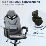 immagine-6-easycomfort-easycomfort-sedia-da-gaming-ad-altezza-regolabile-con-funzione-dondolo-per-casa-e-ufficio-60x63x113-125-cm-grigia-e-nera