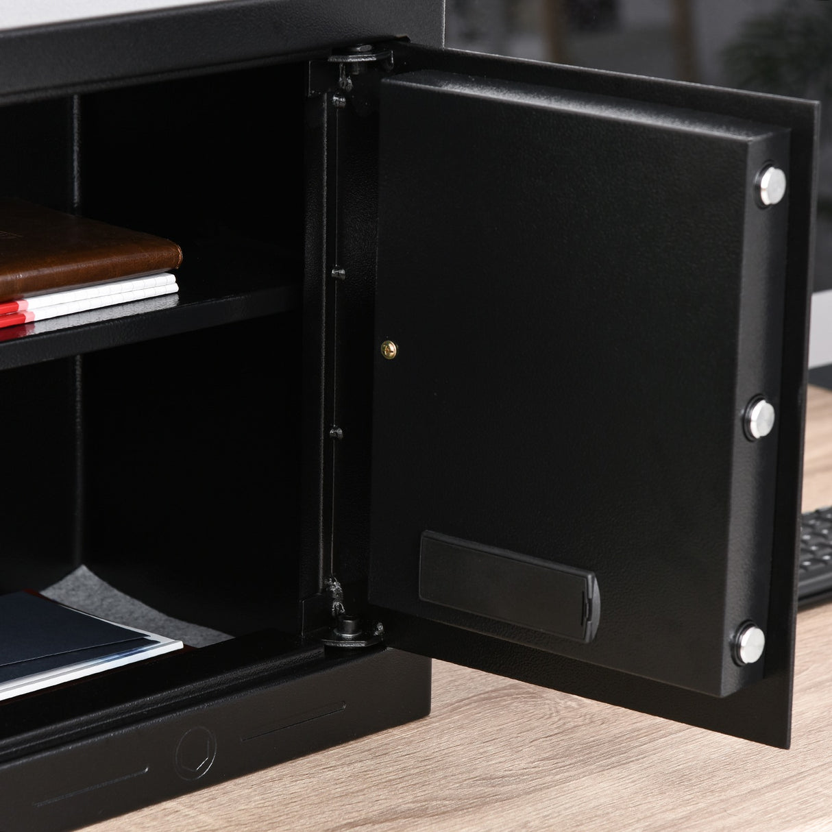 immagine-7-easycomfort-easycomfort-cassaforte-elettronica-in-acciaio-nero-con-chiave-e-2-codici-pin-38l-x-31p-x-42-7acm-ean-8054144138466