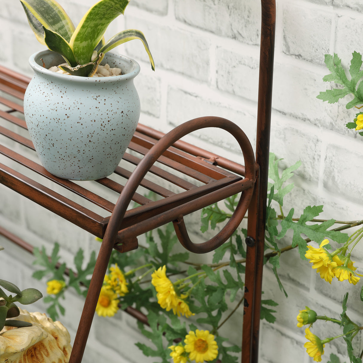 immagine-8-easycomfort-easycomfort-fioriera-da-esterno-a-3-livelli-in-metallo-per-piante-fiori-e-soprammobili-60-5x59-5x95-5-cm-marrone